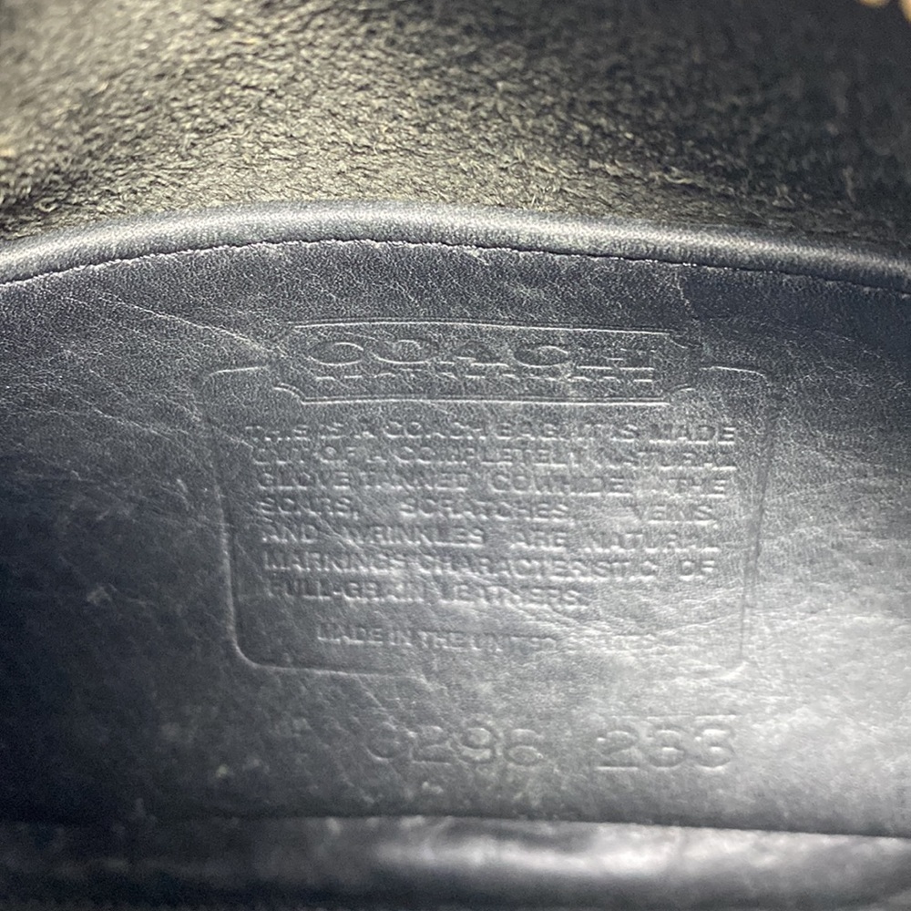 Coach Vintage Black Leather Austin Crossbody Adjustable Strap Purse - Picture 8 of 14